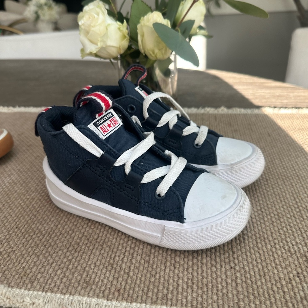 Converse Kids Sneakers - Dark Blue and White
